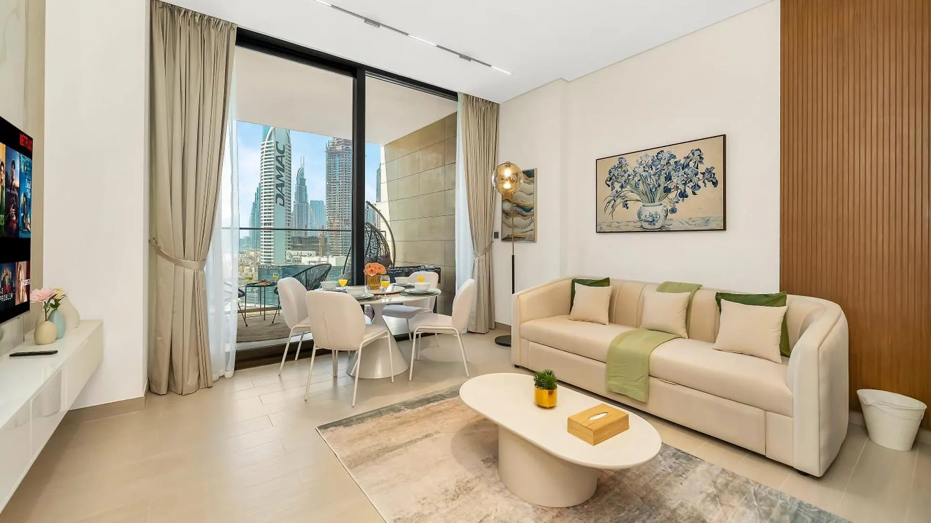 Chic 1Br Burj Khalifa Views Private Jacuzzi Apartman Dubaj